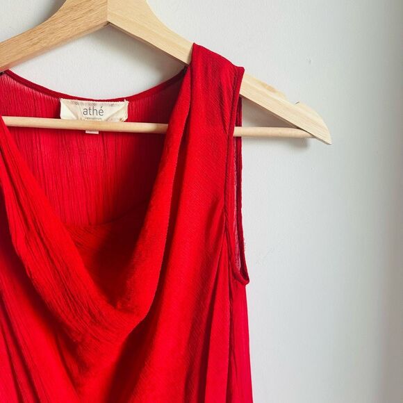 athé by Vanessa Bruno Sheer Silk Mini Dress Size FR 40‎ / US 8 – $355 Designer - Picture 3 of 9